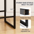thumbnail image 3 of MultiHaven 26" Counter Height Bar Stools Set of 4,Modern Upholstered Stool with Thick Back & Seat for Kitchen Island,Bar,Cafe - Grey PU, 3 of 9