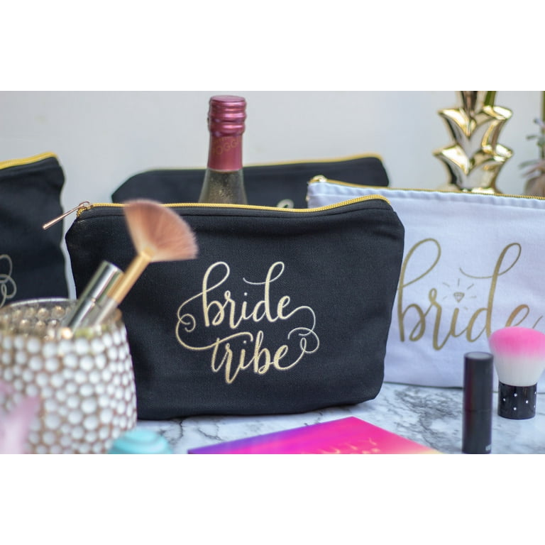 Women's Bride Tribe Canvas Makeup Bag
