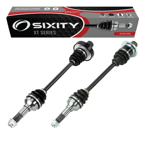 2 pc Sixity XT Rear Left Right Axles compatible with Yamaha YXR45F Rhino 450 Special Edition YXR66F 660 Ducks Unlimited Exploring Sport 2006-2009