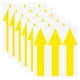 thumbnail image 1 of Uxcell Paquete de 6 Adhesivos Flecha Impermeables de 8 x 2 pulgadas para Marcado de Paredes/Señal de Tráfico [Amarillo], 1 of 6