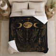 thumbnail image 5 of Mystical Celestial Arch Crystal Ritual Design, Mystical Celestial Art Scene, Warm Flannel Blanket for Living Room and Family Room, Celestial Art Lovers Halloween Gift, Festive Home Decor, 5 of 8