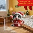 thumbnail image 3 of Kumdkd Christmas Pet 2D Acrylic Window Hanging Decor - Festive Holiday Home Bedroom Decor, Weather-Resistant, Easy to Hang, 3 of 3