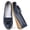 DarkBlue, variant on Leather Dressy Flats for Women with Tassel Metal Comfort Lightweight Slip-On Loafers Driving Flats Shoes with Rubber Non Slip Sole Perfect Work Walking Casual Daily Wear