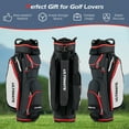 thumbnail image 5 of Gymax 9.5" Golf Cart Bag w/14 Divider Rain Hood Cooler Bag 8 Pockets, 5 of 10