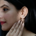 thumbnail image 6 of Rosec Jewels Lab Grown Diamond Stud Earrings for Women - 4X6 mm Oval Diamond Earrings - EF-VS Grade, 925 Sterling Silver, 6 of 9