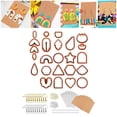 thumbnail image 4 of 124 Count Cutter of Polymer Clay for Earrings Accessory Durable PP Material Red, 4 of 6