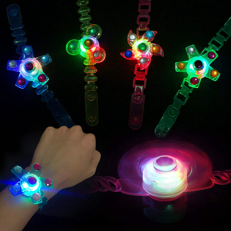 78pcs LED Light Up Toy Party Favors Glow in The Dark Party Supplies Bulk for Adult Kids Birthday Halloween with 50 Finger Light 12 Jelly Ring 6