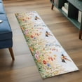 thumbnail image 3 of Runner Rugs 2x6 Ft, Spring Floral Non Slip Area Rugs for Kitchen Bedroom Entryway, Hummingbird Summer Botanical Watercolor Washable Carpet Runner Rug Floor Mats for Bedroom Home Decor, 3 of 9