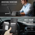 thumbnail image 6 of JEEHOOD Case For Samsung Galaxy A24 4G, RFID Blocking, PU Leather,Compatible With MagSafe Detachable 2 In 1 Wallet With Built-in Push Card Holder,Kickstand Magnetic Protective Cover,Black, 6 of 7