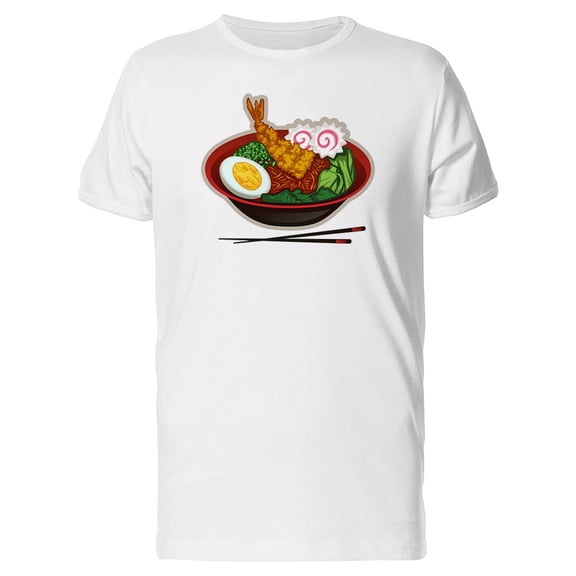 Ramen Noodle Bowl, Food Lovers T-Shirt Men -Image by Shutterstock, Male 4X-Large