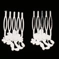 thumbnail image 3 of 4x Lateral Del Cabellero de Material Perla de Cristal Hecho Nupcial Accesorios de Del Partido de Las Mujeres 4 piezas, 3 of 10