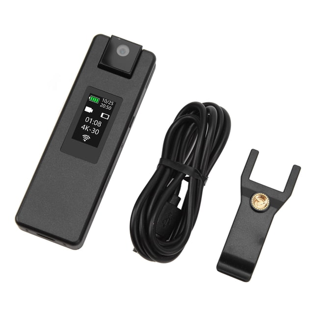 Cámara corporal WiFi Bling Bling 4K HD con detección de movimiento 1500 mAh rotación de 180 grados