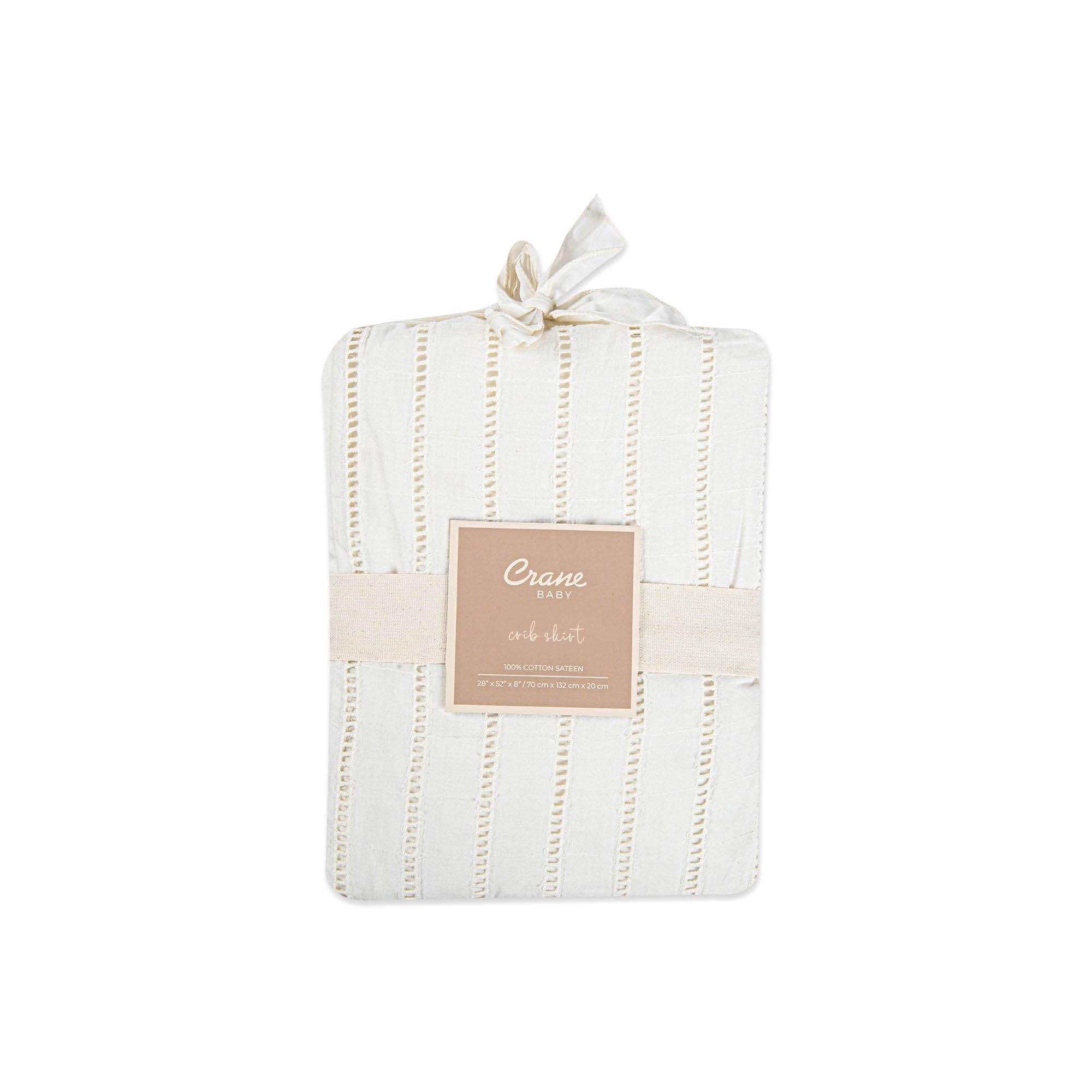 Crane Baby Off-White Boho Bed Skirt