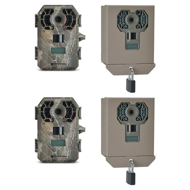 Stealth Cam 10 MP HD No Glow Scouting Game Trail Camera, 2 Pack