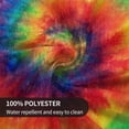 thumbnail image 5 of Tie Dye Round Tablecloth 60 Inch Washable Reusable Decoration Table Cover for Kitchen Party, 5 of 6