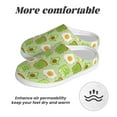 thumbnail image 6 of KLL Avocado And Toast Pattern Adult Unisex Cozy Slippers,Fuzzy Slip-on Slippers TPR Sole Slippers Comfort Plush Home Footwear for Indoor & Outdoor-8, 6 of 7
