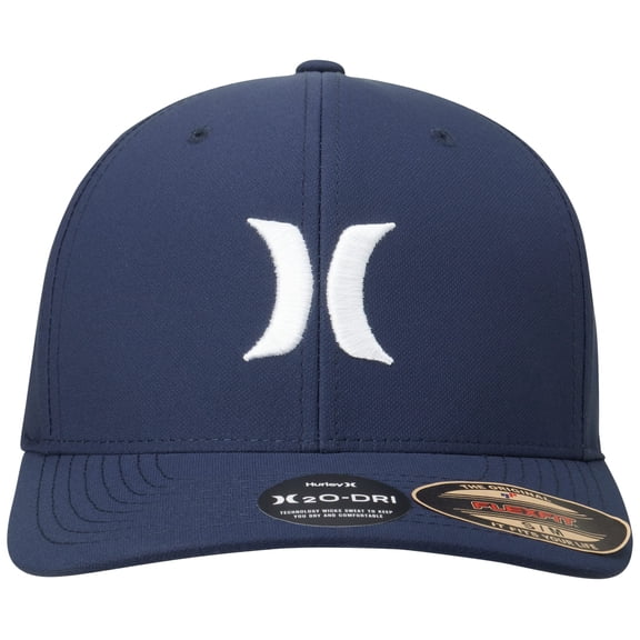 Hurley Men's H20 Dri One & Only Flexfit Baseball Cap, Size Large-X-Large, Obsidian