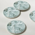 thumbnail image 6 of Set of 6 Abstract Marble Coasters with Holder, Absorbent Ceramic Coasters for Drinks, Coasters with Cork Backing for Table Protection, Housewarming Gifts for New Home, 6 of 6