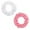 2pcs Set Mix, variant on Christmas White Wreath for Front Door Christmas Door Wreath, Festive Holiday Decor Faux Sakura Winter Frosted Flower Wreath for Indoor Christmas and Wedding Decor 12Inch /30cm