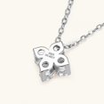 thumbnail image 3 of Necklace with four-leaf clover pendant lucky charm 925 silver Xmasstyle119, 3 of 3