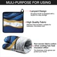 thumbnail image 7 of Blue Gold Marble Kitchen Oven Mitt and Pot Holder Sets 2 Pcs for Baking, Cooking and Grilling, Heat Resistant Up To 392 °F, 7 of 7