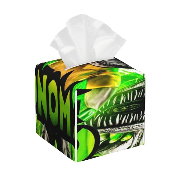 Funda de piel para caja de pañuelos Zoonomaly: funda para caja de pañuelos Kleenex, soporte rectangular para caja de pañuelos, soportes para pañuelos decorativos para el hogar, el baño, la oficina,