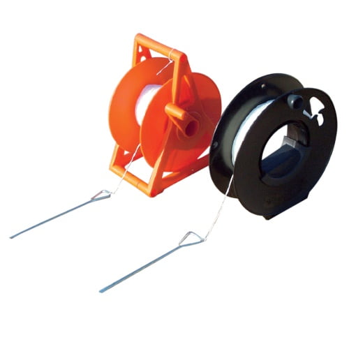 Baseball Line Marker Hand Held String Winder Black Large Reel 740'