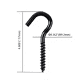 thumbnail image 4 of Hyper Tough Screw Hook 3/8 inch x 4-1/2 inch Black, 4 of 8