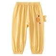 thumbnail image 2 of SROBPTY Toddler Boys Pants Print Straight Leg Soft Elastic Waist Breathable Trousers for 1-3Y, 2 of 5