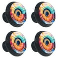 thumbnail image 2 of 4 Pcs Geometry Knobs for Kitchen Cabinet Cupboard Dresser Bookcase Drawer Pulls Handles Round Home Decor, 2 of 8