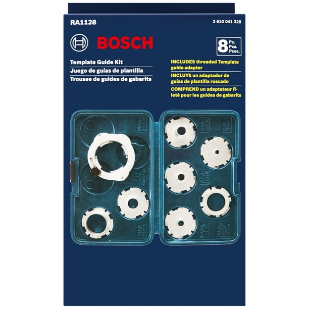 BOSCH 8 Piece Router Template Guide Set RA1128