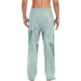 thumbnail image 3 of Fennel and Flower Blue Men's Pajama Pants Lightweight Sleepwear Bottom Lounge Pants, 3 of 6