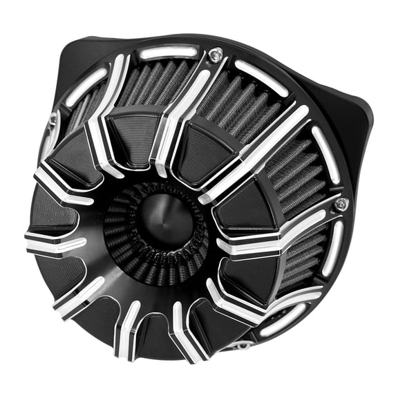 Black & Chrome Air Filter Cleaner For Harley Touring Street Road Glide 2008-2016