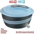 thumbnail image 4 of Pinnacle 3.6 qt Insulated Casserole Dish with Lid – Hot & Cold Warmer Blue, 4 of 7