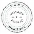 thumbnail image 2 of New IMPRUE Round Self-Inking Notary Seal Rubber Stamp - Manitoba, 2 of 4