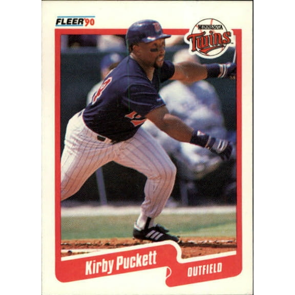 1990 Kirby Puckett Fleer Baseball Card #383