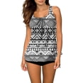 thumbnail image 2 of Tankini Swimsuits for Women Blouson Swim Tank Top with Boyhort Modest Tummy Control Bathing Suits Summer Clothes, 2 of 6