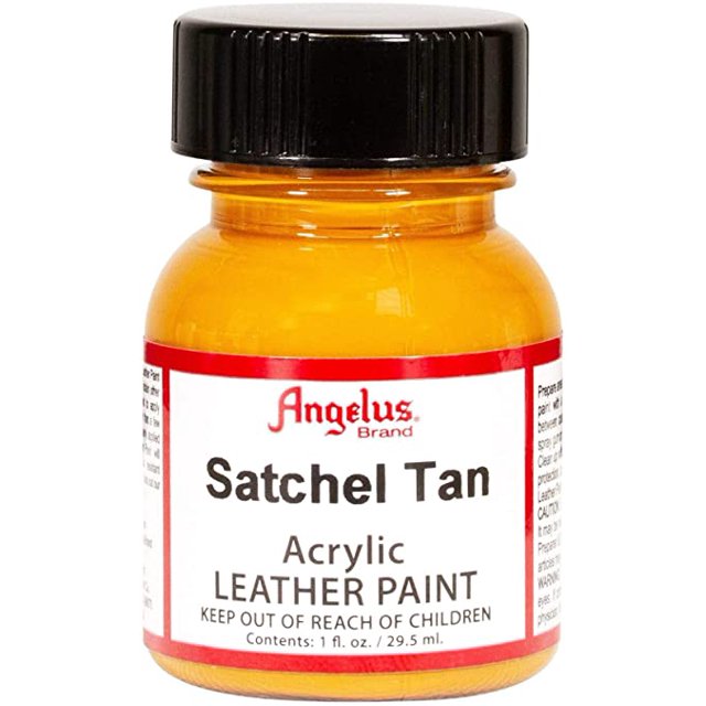 Angelus Acrylic Leather Paint, Satchel Tan, 1 oz.