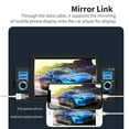 thumbnail image 2 of Riwesomey Radio Estéreo con pantalla táctil de 5 pulgadas para coche, Bluetooth, HD, FM, USB, AUX, compatible con con cable y Android Auto con Combinaciones de reproductor de DVD/TV para coche, 2 of 6