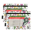 thumbnail image 5 of FORMRS 2 Pack Pencil Pouch for 3 Ring Binder with Clear Window Zipper Case, Various Vegetables Pattern, 5 of 6