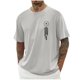 thumbnail image 1 of Tops para hombre, blusas y camisas de cuello redondo y manga corta para hombre, blusas casuales de cuello redondo con estampado de moda para hombre, blusas de cuello redondo y manga corta, camisas par, 1 of 5
