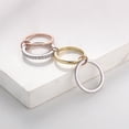 thumbnail image 4 of Anillos apilables RAIFIN chapados en oro de 18 quilates para mujer (4 piezas), 4 of 6