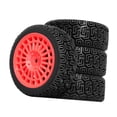 thumbnail image 4 of 4 ruedas y neumáticos para bricolaje, resistentes, profesionales, de 12 mm, hexagonales, negros, actualización para 1/10 Rojo, 4 of 9
