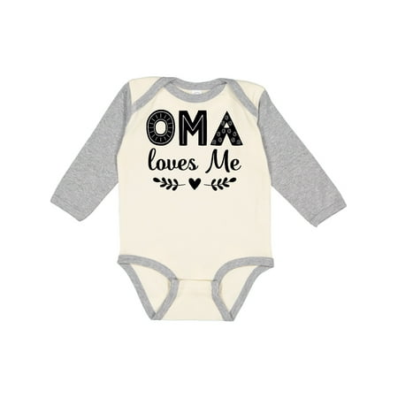 

Inktastic Oma Baby Clothes Girls Long Sleeve Baby Bodysuit