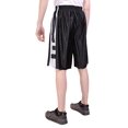 thumbnail image 2 of North 15 Men's Mesh Basketball Shorts with Side Pockets-3298T-Black-White-M, 2 of 2