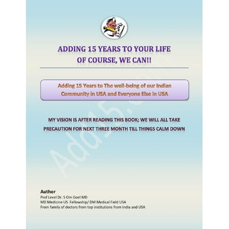 Hindi E-book Adding 15 Years to The Wellbeing of Our Indian Community In USA and Everyone Else In USA -