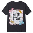 thumbnail image 3 of Kiijoy Toddler Girls Back To School T Shirt Cute Graphic Short Sleeve T-Shirt, Black, Sizes 1-2, 3 of 3