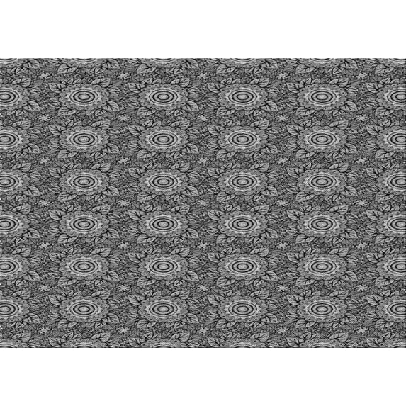 Ahgly Company Machine Washable Indoor Rectangle Transitional Black Area Rugs, 7' x 9'