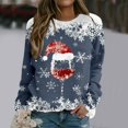 thumbnail image 1 of WEAIXIMIUNG Pull-Over Oversize pour Femmes Automne Col Rond Manches Longues Blouse Décontractée, 1 of 6