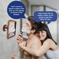 thumbnail image 5 of MIRRORVANA Fogless Shower Mirror for Shaving - Shatterproof Surface, Upgraded Suction Cup, and 360° Swivel Design - 6.3" x 6.3" (Bamboo Print), 5 of 7